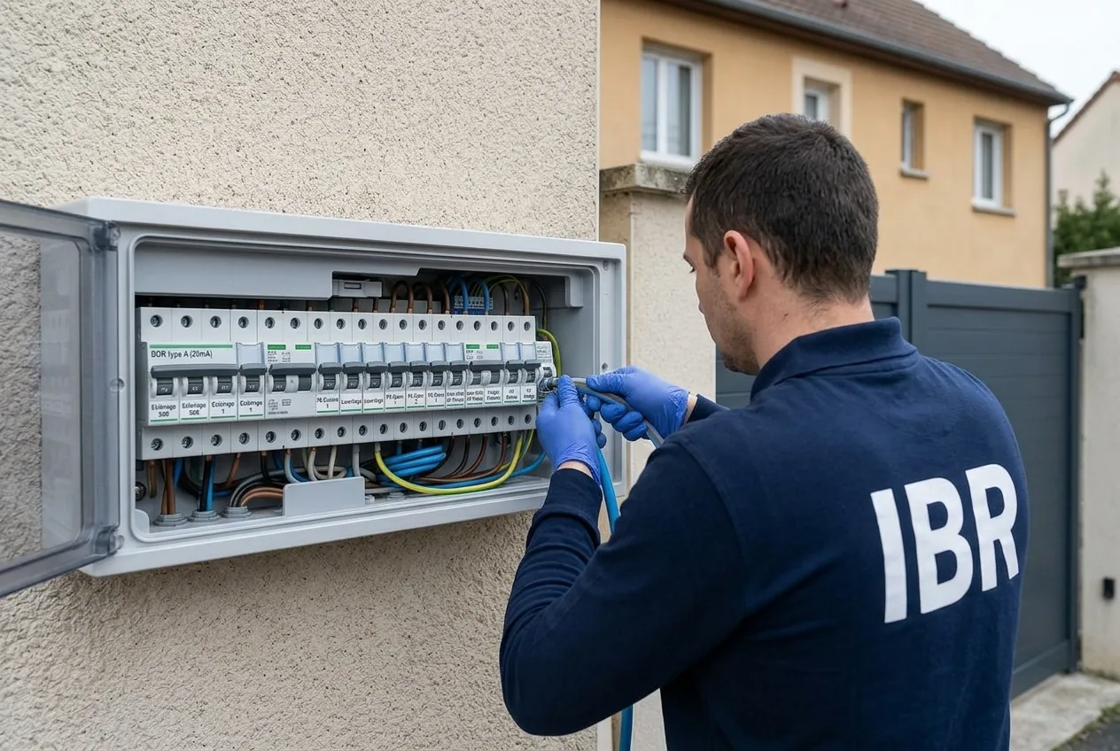 Technicien IBR au tableau électrique